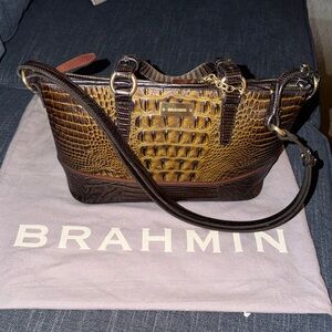 Brahmin mini Asher tote in barley Brontë